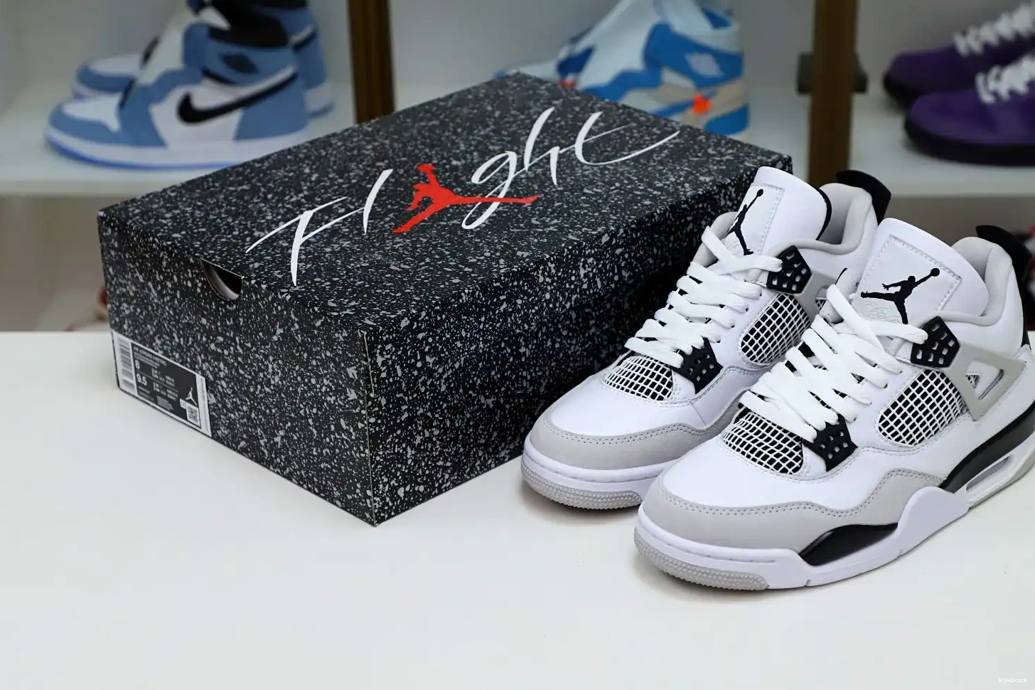 JORDAN 4 BLACK AIR MILITARY Kimikick 0420